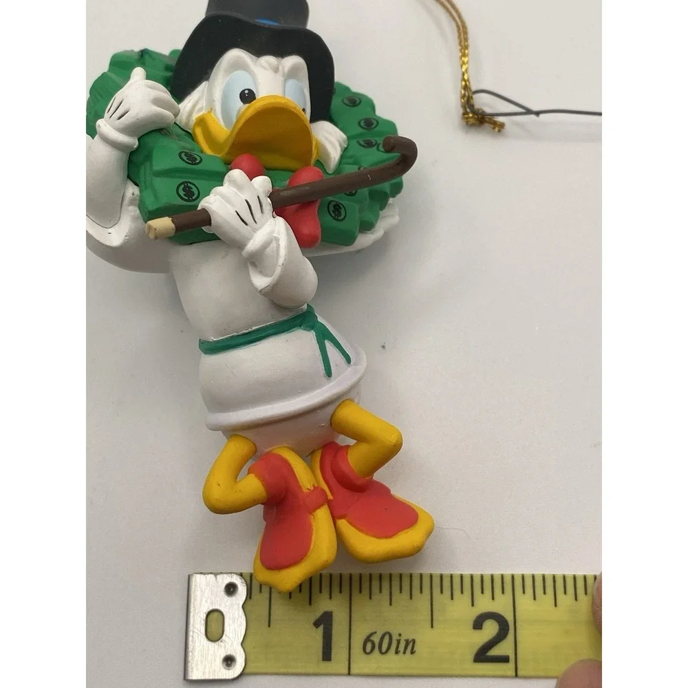 Vintage Disney Grolier DCA Scrooge McDuck Money Wreath Christmas Ornament